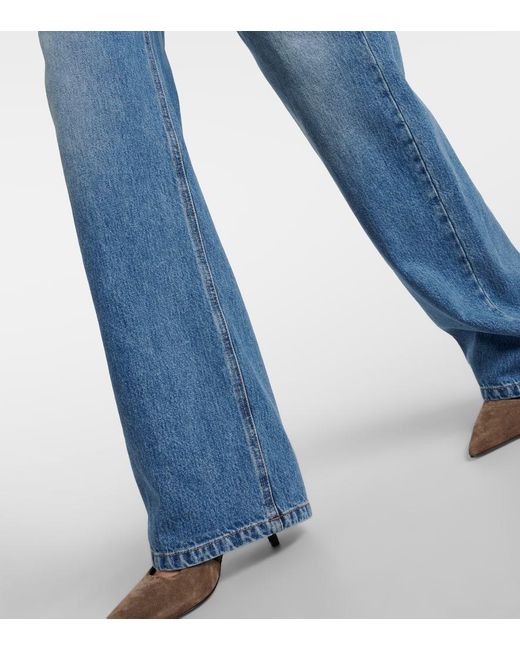 Brunello Cucinelli Blue Mid-Rise Wide-Leg Jeans