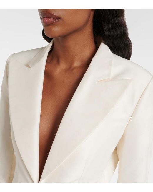 Gucci Natural Silk Faille Blazer