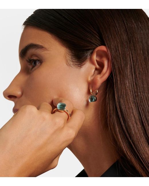 Pomellato Blue Nudo 18kt Gold Ring With Topaz
