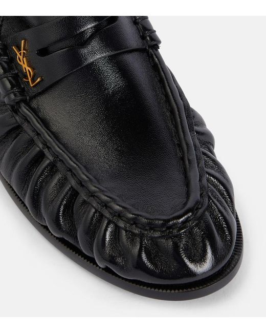 Saint Laurent Black Loafers Le Loafer aus Leder