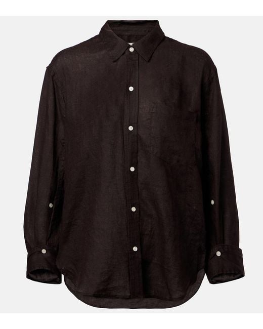 Citizens of Humanity Black Kayla Linen Shirt
