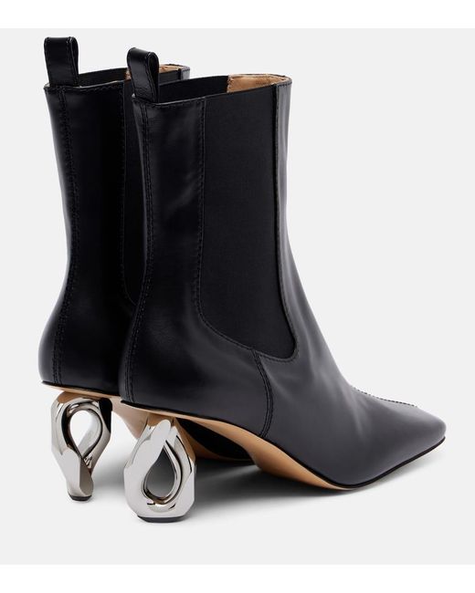 Botines Chain De Piel J.W. Anderson de color Black