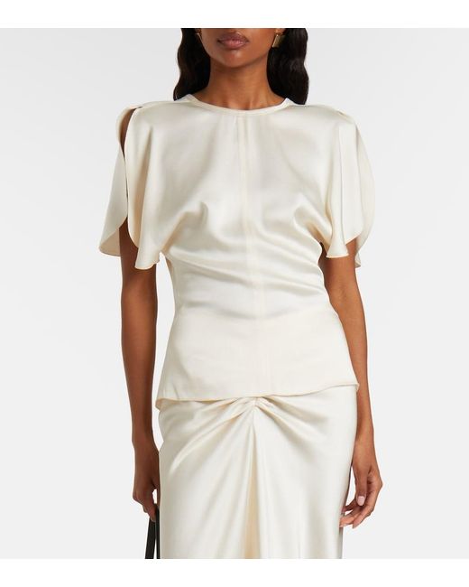 Victoria Beckham White Bela Top