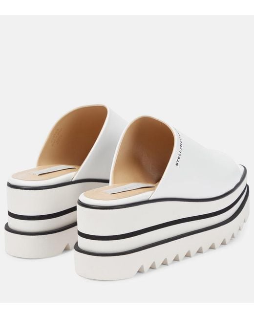 Stella McCartney Metallic Sneak-Elyse Platform Mules