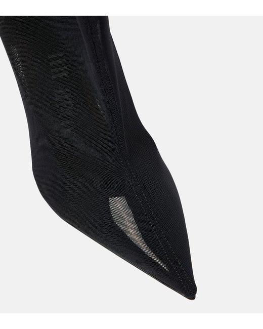 The Attico Black Cheopissima Thigh High 105 Boots