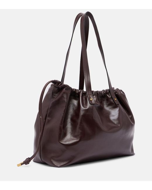 Isabel Marant Black Silven Large Leather Shoulder Bag