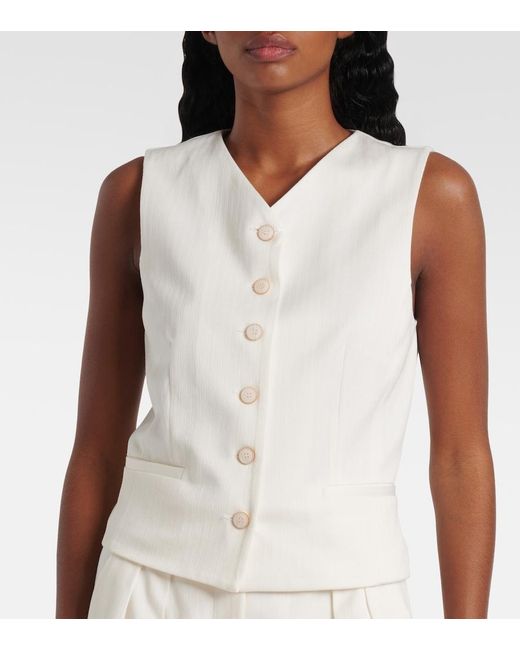 Max Mara White Cotton Vest