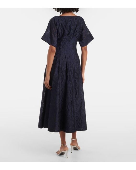 Abito Midi Rosalie di Jonathan Simkhai in Blue