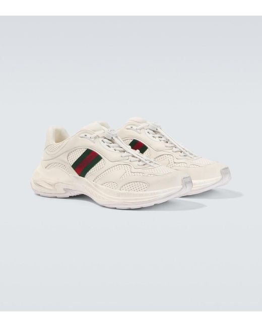 Gucci White 2.0 Leather Sneakers for men