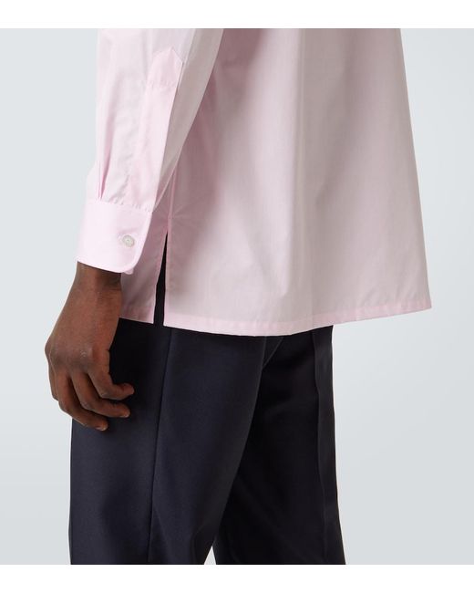 Charvet Pink Cotton Poplin Shirt for men