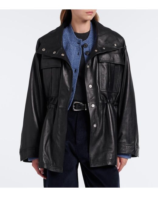 Rohe Black Leather Jacket