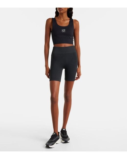 Loewe Blue X On Ribbed-Knit Sports Bra