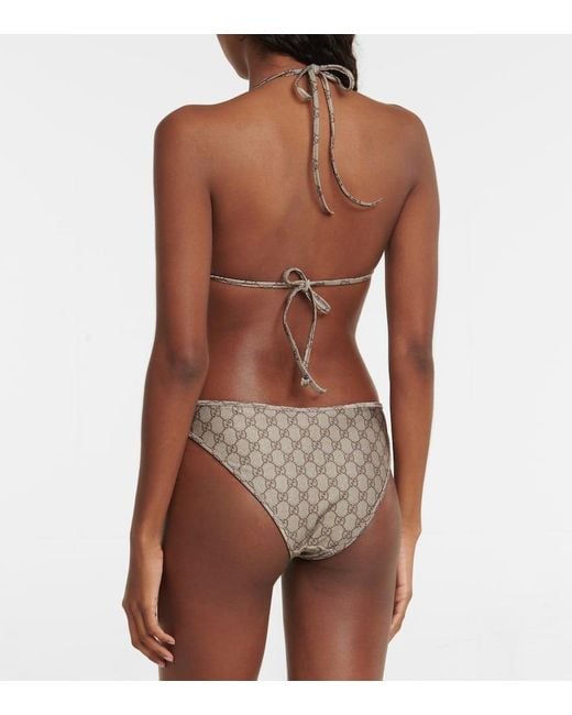 Gucci Multicolor GG Halterneck Bikini