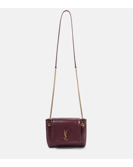 Saint Laurent Red Schultertasche Nolita Mini Aus Leder