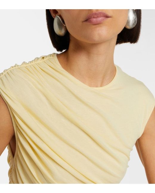 Agolde Yellow Ester Ruched Top