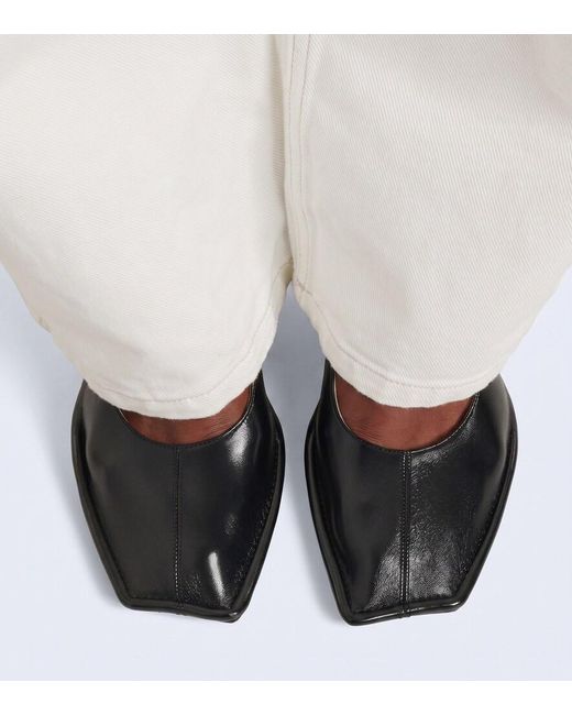Maison Margiela Brown Piped Leather Pumps