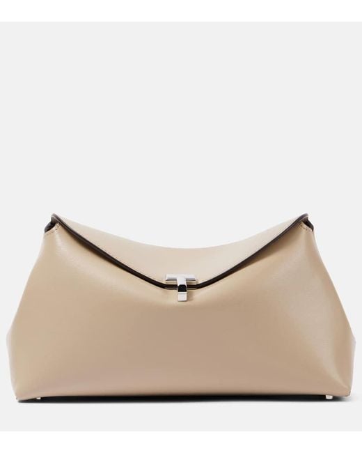 Totême  Natural Clutch T-Lock Aus Leder
