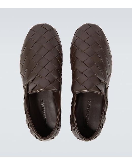 Bottega Veneta Slip-Ons Sunday Aus Leder in Brown für Herren
