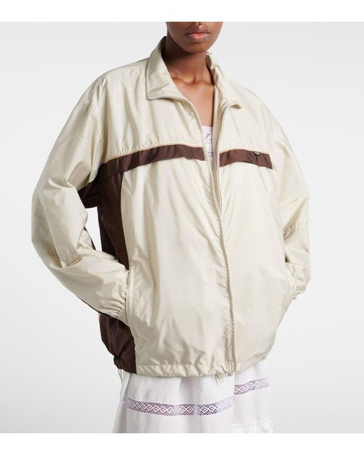 Chaqueta De Re-Nylon Prada de color White