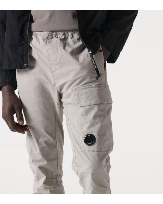 Pantalones cargo de sarga C P Company de hombre de color Gray