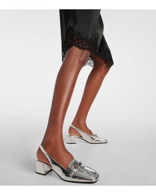 Escarpins Diamond Tilda En Cuir Metallise Jimmy Choo en coloris White