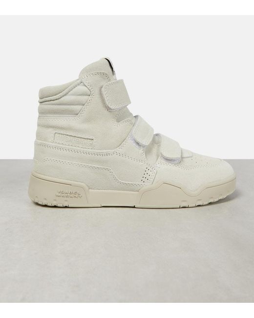 Isabel Marant White Oney High Suede High-top Sneakers