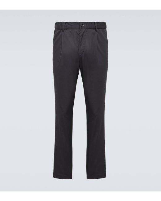Herno Blue Cotton-blend Straight Pants for men