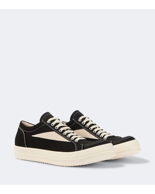Rick Owens White Drkshdw Vintage Denim Sneakers for men