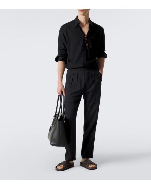 Tom Ford Brown Suede Slides for men