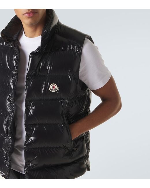 Moncler Black Tibb Down Vest for men