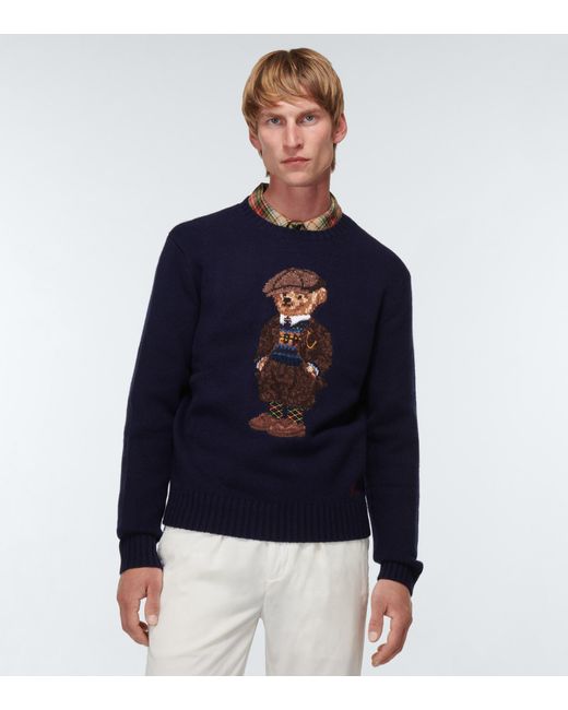 Pullover Polo Bear in lanaPolo Ralph Lauren in Lana da Uomo colore Blu Uomo Maglieria da Maglieria Polo Ralph Lauren 
