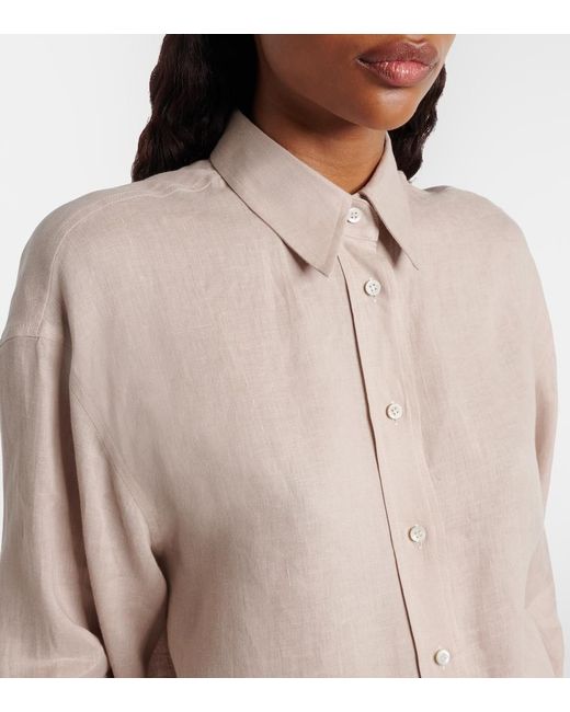 Brunello Cucinelli Natural Linen Top