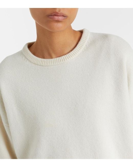 Extreme Cashmere Natural N°426 Comfy Cashmere-Blend Sweater