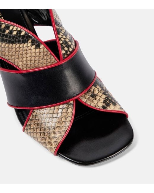 Dries Van Noten Brown Sandalen 65 Aus Leder