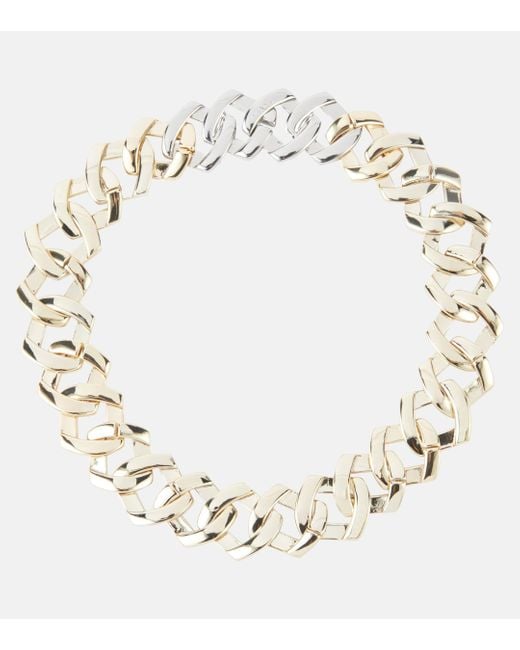 Max Mara Metallic Oliver Chain Necklace