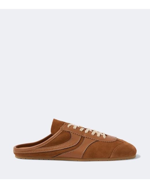 Dries Van Noten Brown Suede Mules for men