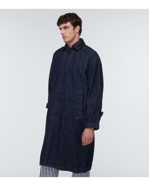Sacai Blue Denim Coat for men