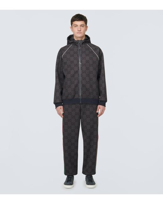 Gucci tracksuit mens grey sale