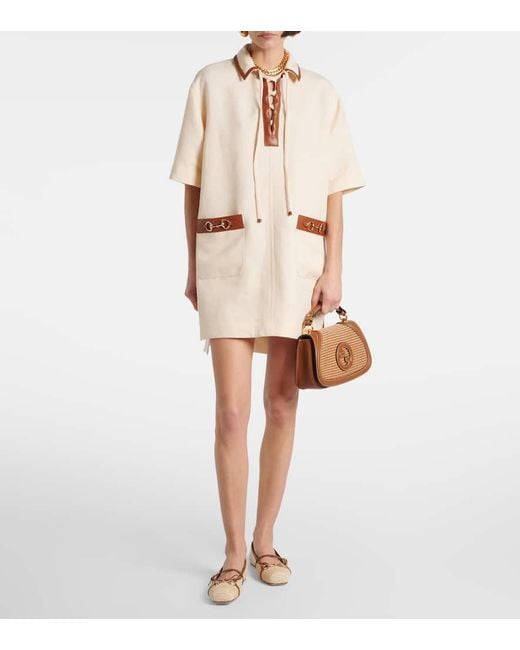 Gucci Brown Tote Blondie Medium Mit Leder