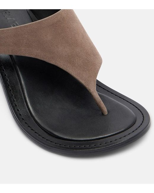 A.Emery Brown Hardie Suede Thong Sandals
