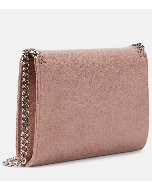 Stella McCartney Pink Falabella Mini Faux Leather Shoulder Bag