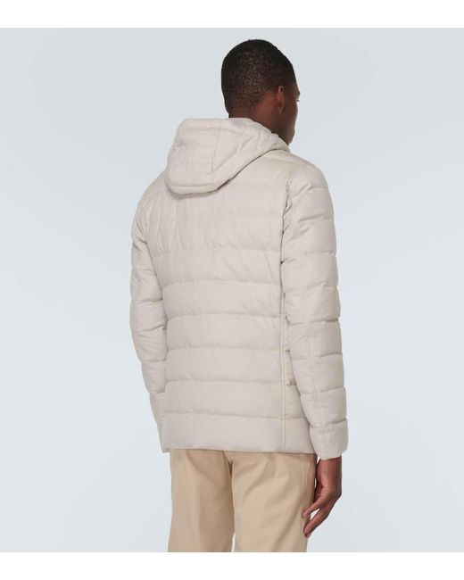 Herno Jacke aus Seide und Kaschmir in Natural für Herren