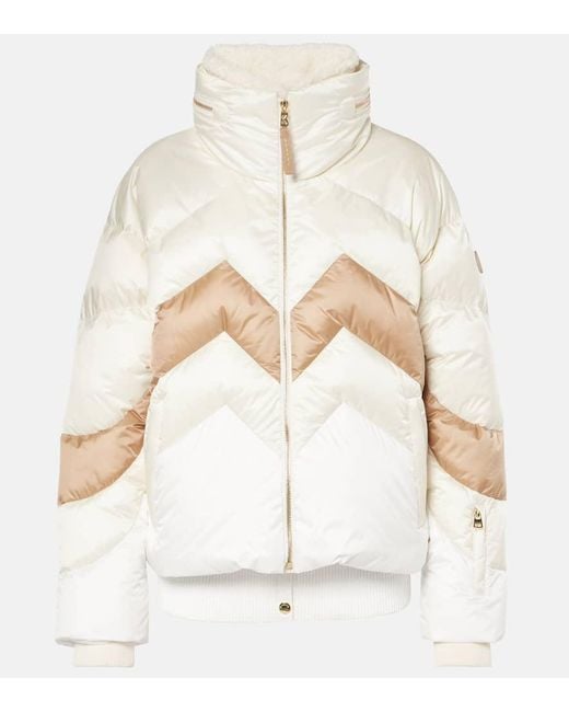 Bogner White Vanja Down Ski Jacket
