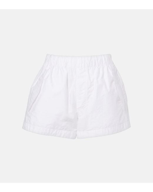 Wardrobe NYC White Cotton-Blend Shorts