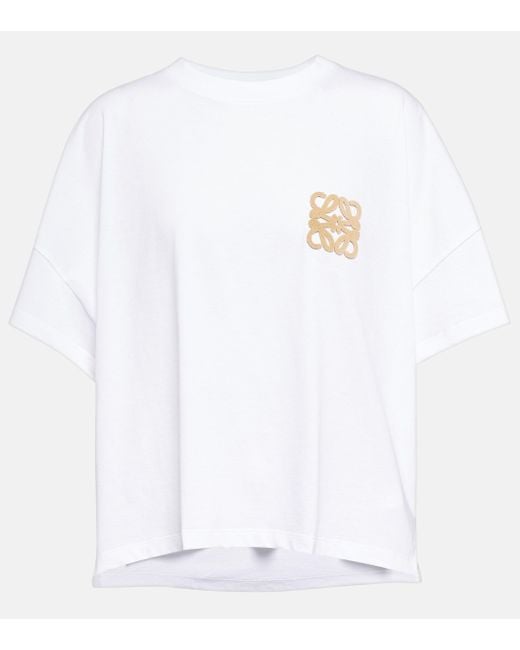 Loewe White Paula's Ibiza Oversized Cotton T-shirt