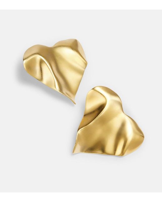 YSSO Metallic Eros 24Kt-Plated Earrings