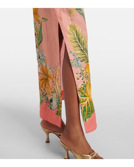 Robe Longue Anika A Fleurs ALÉMAIS en coloris Red