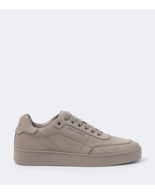 Saint Laurent Gray Sl/61 Suede Sneakers for men