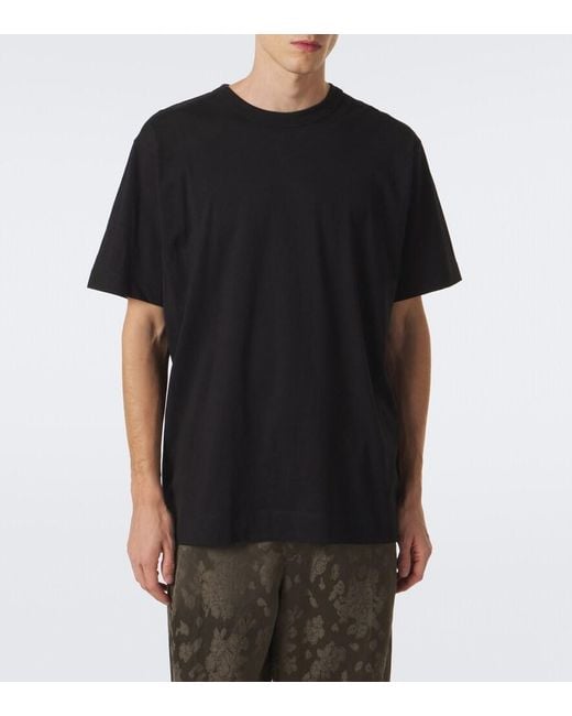 Dries Van Noten Green Jacquard Straight Pants for men