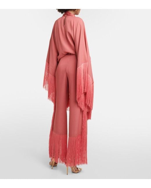 ‎Taller Marmo Red Nevada High-Rise Wide-Leg Pants